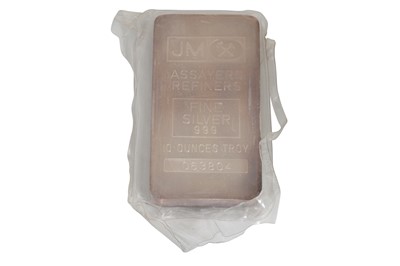 Lot 388 - A TEN TROY OZ SILVER INGOT .999
