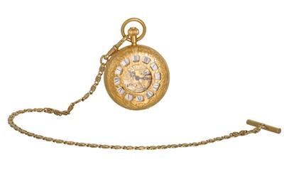 Lot 225 - A MODERN GOLD PLATED SKELETON GLYCINE LADY'S...