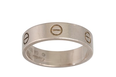Lot 74 - A GENT'S CARTIER LOVE RING, mounted in 18ct...