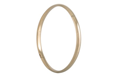 Lot 266 - A 9CT GOLD BANGLE, 5.5 g, 7.5"