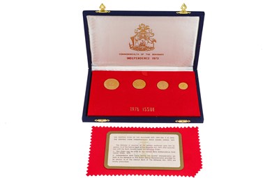 Lot 491 - A 1973 SET OF BAHAMAS GOLD COINS (22ct, 27 g....