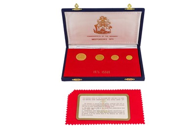 Lot 492 - A 1973 SET OF BAHAMAS GOLD COINS (22ct, 27 g....
