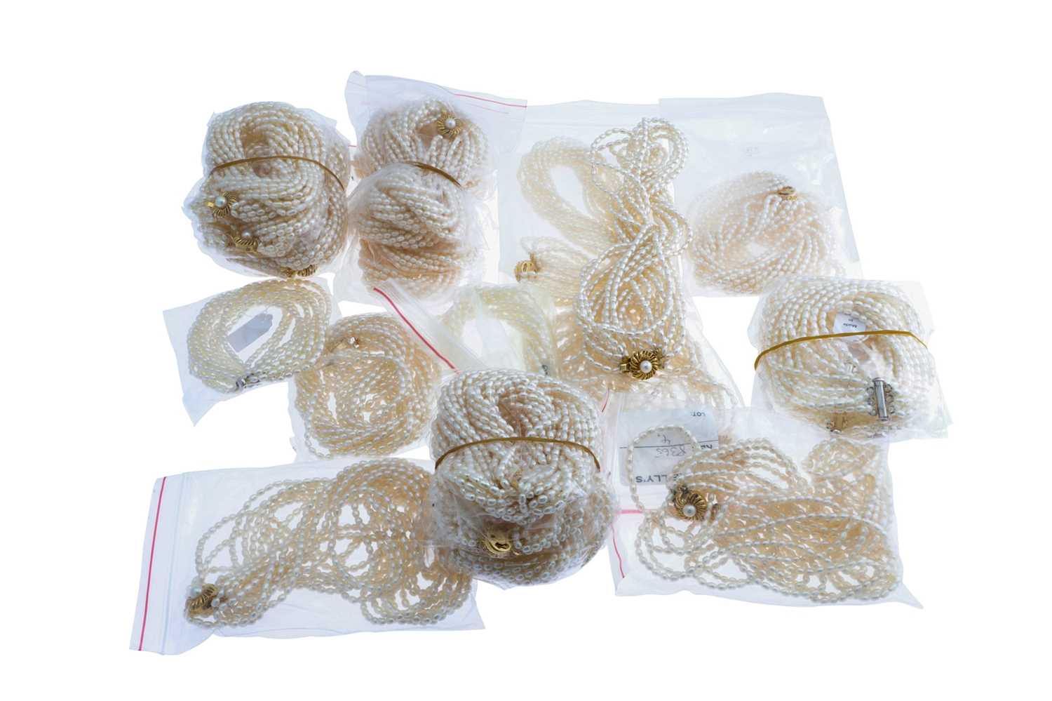 Lot 9 - A COLLECTION OF TWENTY FIVE MULTI STRAND RIVER...