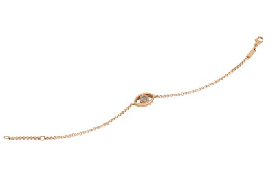 Lot 33 - A CHOPARD “HAPPY DIAMONDS” BRACELET, set with...