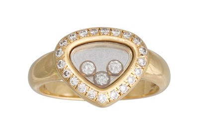 Lot 35 - A CHOPARD “HAPPY DIAMONDS” RING, the three...