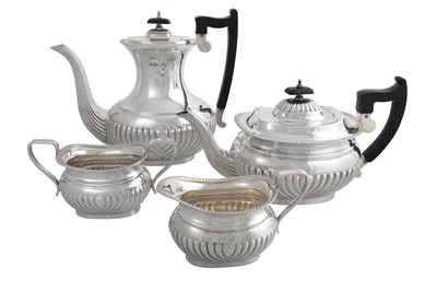 Lot 191 - A FINE QUALITY MODERN FOUR PIECE SILVER COFFEE...
