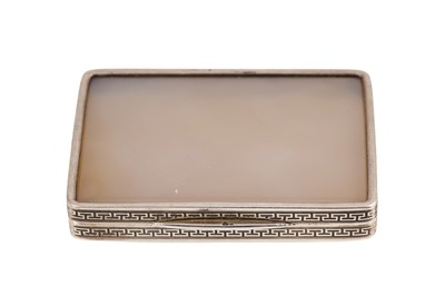 Lot 215 - AN ANTIQUE GERMAN SILVER GILT (.800) FRAMED...