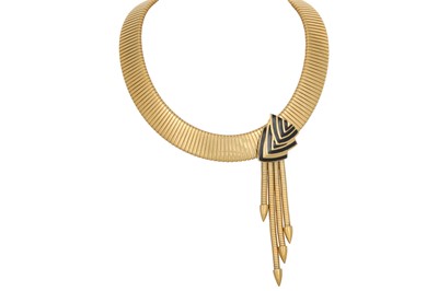 Lot 10 - A VINTAGE GIVENCHY COSTUME NECKLACE, gas pipe...