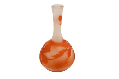 Lot 216 - AN EARLY 20TH CENTURY GALLÉ GLASS VASE, in...