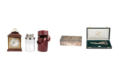 Lot 521 - A MODERN 'WEIRS' TABLE CLOCK, together with a...