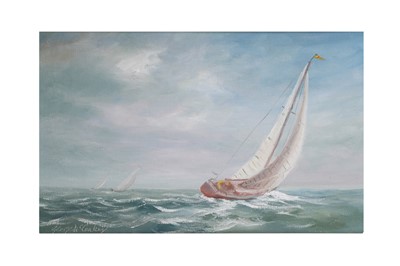 Lot 523 - GEORGE MC CONKEY (IRL 20th CENTURY) Sailing...