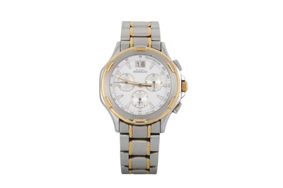 Lot 398 - A MICHEL HERBELIN STAINLESS STEEL GENTS WRIST...