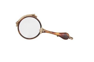 Lot 29 - A VICTORIAN TORTOISE SHELL LORGNETTE, size 9...