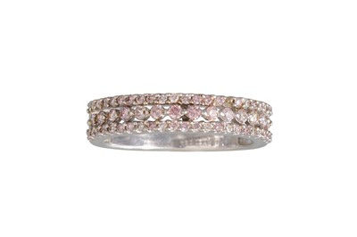 Lot 32 - A DIAMOND SET HALF ETERNITY RING, set with...