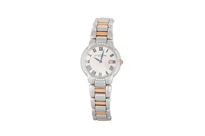 Lot 423 - A LADY'S BI-METAL DIAMOND SET RAYMOND WEIL...