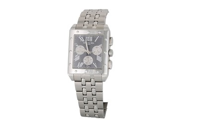 Lot 429 - A GENT'S STAINLESS STEEL RAYMOND WEIL MULTI...