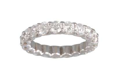 Lot 169 - A FULL BAND DIAMOND ETERNITY RING, the...