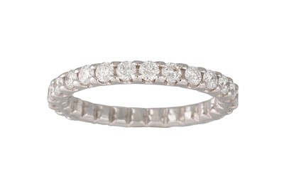 Lot 173 - A DIAMOND FULL BANDED ETERNITY RING, the...