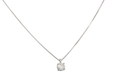 Lot 235 - A DIAMOND SOLITAIRE PENDANT, the brilliant cut...