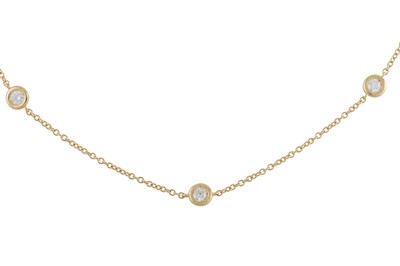 Lot 240 - A DIAMOND SET CHAIN, the brilliant cut...