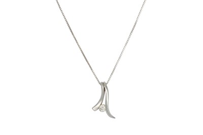 Lot 270 - A DIAMOND PENDANT, the brilliant cut diamond...