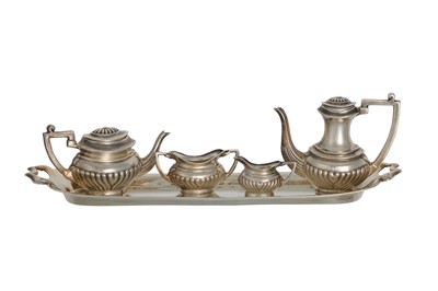 Lot 274 - AN IRISH SILVER MINIATURE FOUR PIECE...