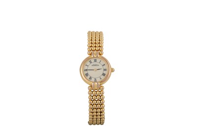 Lot 399 - A MICHEL HERBERIN LADY'S GILT WATCH, Roman...