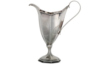 Lot 457 - A LATE VICTORIAN SILVER TALL HELMET SHAPED...