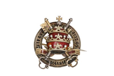 Lot 621 - AN EARLY 20TH CENTURY SILVER AND ENAMEL...