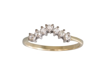 Lot 52 - A SEVEN STONE DIAMOND RING, mounted in 9ct...
