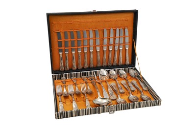 Lot 523 - A MODERN MID CENTURY CONTINENTAL SILVER PLATED...