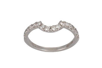 Lot 177 - A DIAMOND SET HALF HOOP RING, mounted in 18ct...