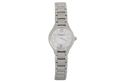 Lot 469 - A LADY'S RAYMOND WEIL WRIST WATCH, mother of...