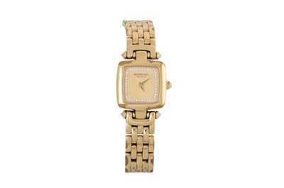 Lot 478 - A LADY'S RAYMOND WEIL WRIST WATCH, diamond...