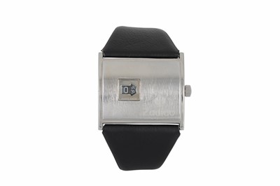 Lot 415 - A GENT'S VINTAGE 1970s ZODIAC STAINLESS STEEL...