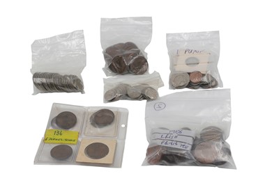 Lot 544 - AN ASSORTMENT OF IRISH PRE-DECIMAL COINS,...