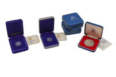 Lot 547 - FOUR 1977 CASED SILVER PROOF ENGLISH JUBILEE...