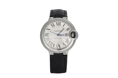 Lot 433 - A STAINLESS STEEL CARTIER BALLON BLEU...