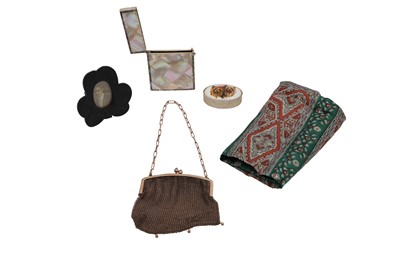 Lot 629 - A VICTORIAN MOTHER OF PEARL CARD CASE, with an...
