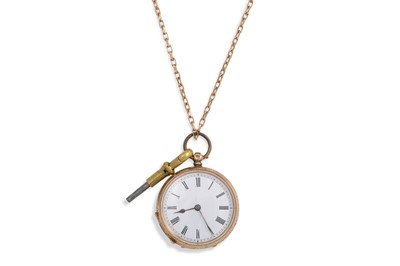 Lot 455 - AN ANTIQUE CONTINENTAL 14CT GOLD ENGRAVED...