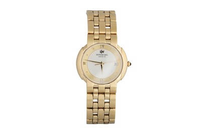 Lot 445 - A RAYMOND WEIL GENEVE WRISTWATCH, date, cream...