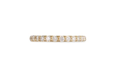 Lot 195 - A DIAMOND FULL BANDED ETERNITY RING, the...
