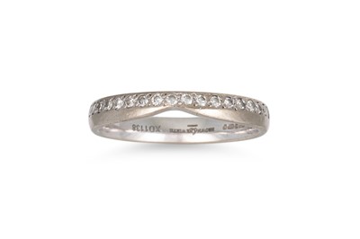 Lot 82 - A DIAMOND HALF HOOP ETERNITY RING, mounted in...