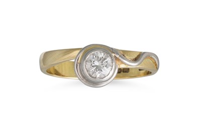 Lot 20 - A DIAMOND RING, the collet set brilliant cut...
