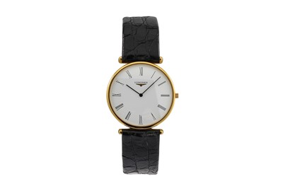 Lot 434 - A LONGINES CLASSIQUE WRIST WATCH, crocodile...