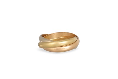 Lot 385 - AN 18CT GOLD 'LES MUST DE CARTIER' TRINITY...