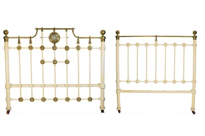 Lot 523 - A FINE QUALITY VICTORIAN CAST IRON BED TOP AND...