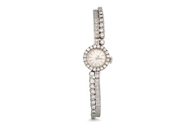 Lot 367 - A VINTAGE LADY'S DIAMOND SET COCKTAIL WATCH,...