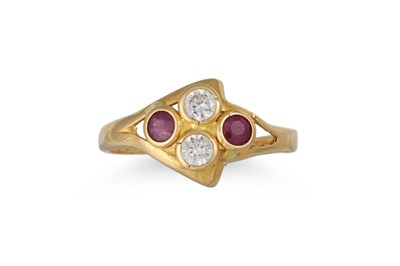 Lot 59 - A GEM SET DRESS RING, set with white zircon &...