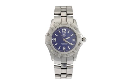 Lot 437 - A GENT'S STAINLESS STEEL TAG HEURE...